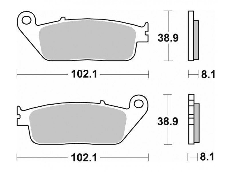 Гальмівні колодки SBS Performance Brake Pads / HHP, Sinter 627HS